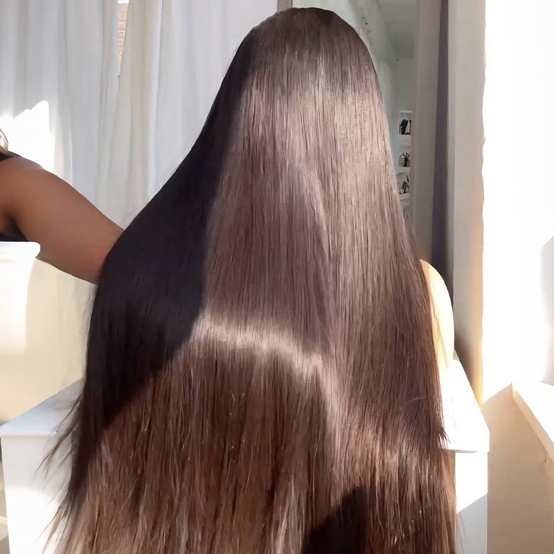 SZC Airy Breathable Full Lace Frontal Free Part Natural Scalp Human Hair Wigs