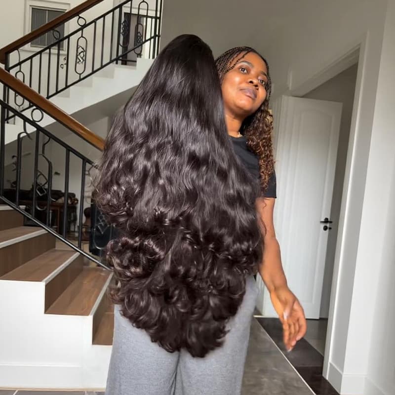SZC Body Wave Loose Curls 250 300 Density 13x4 Lace Front Human Hair Wigs