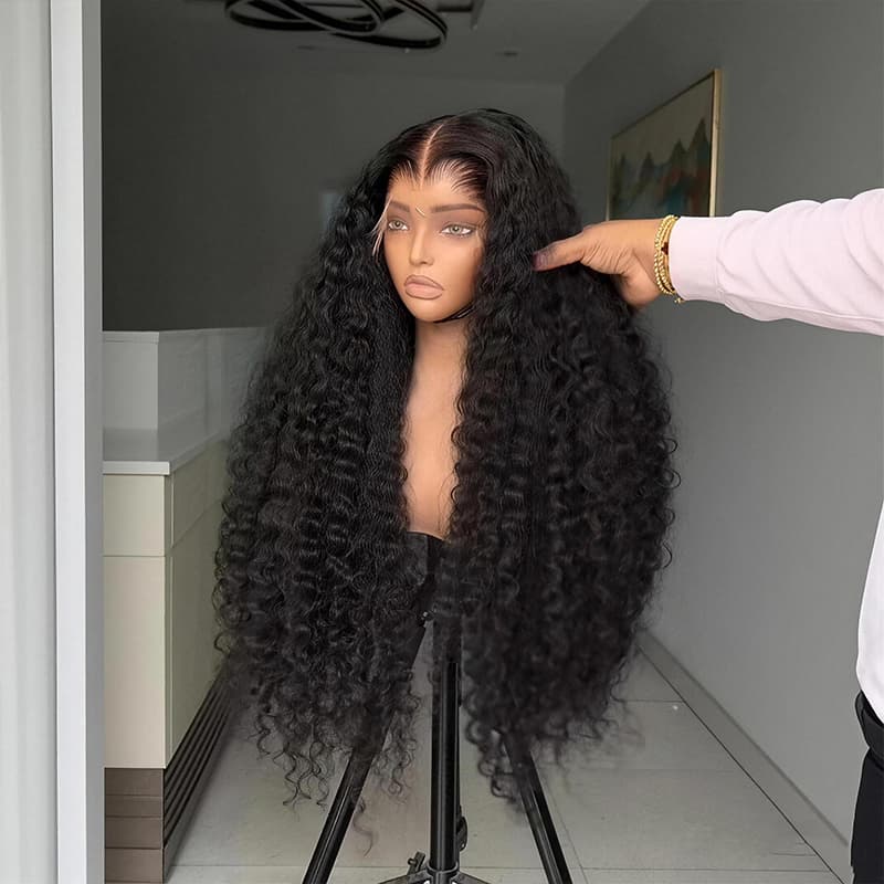 SZC Copper Auburn Orange Brown Deep Curly 250 300 Density 13x4 Lace Front Human Hair Wig