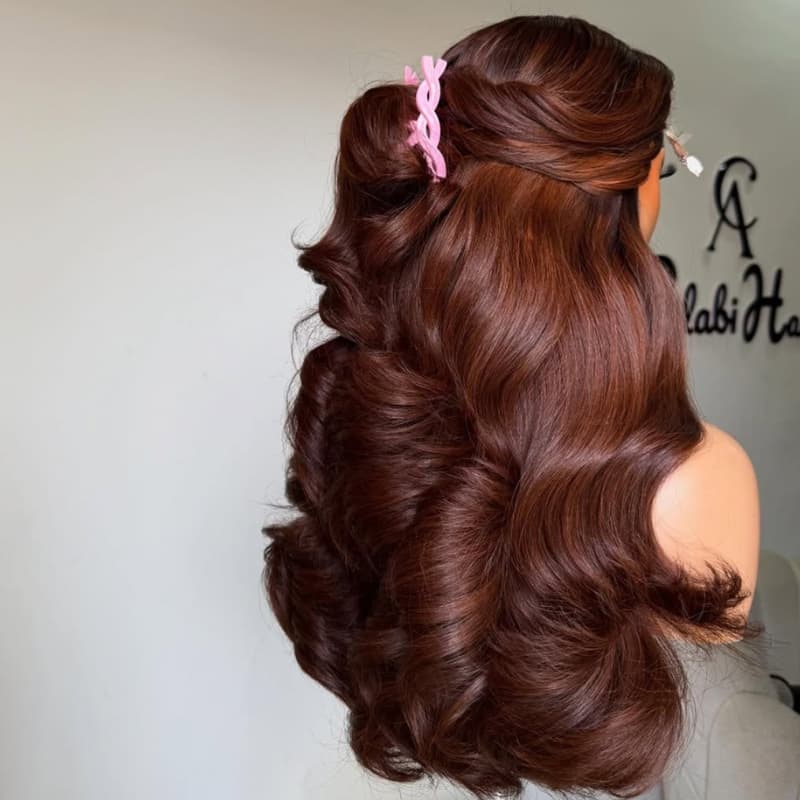 SZC Copper Chestnut Reddish Brown 13X4 Lace Front Human Hair Wigs 250 300 Density