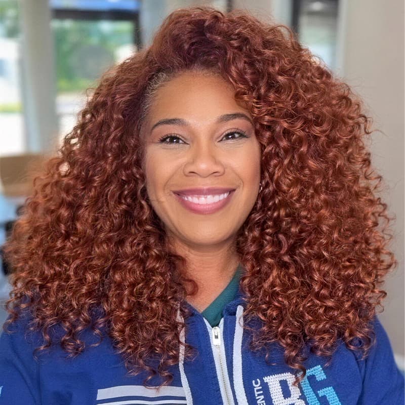 Copper Reddish Brown Red Springy Coils Tight Curly Short Bob Hair Wigs ...