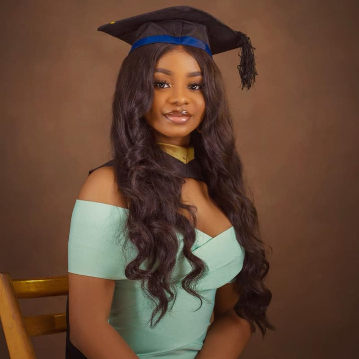 SZC Dark Chocolate Brown Student Affordable Back to School Graduation College Girl 13x4 Lace Front Human Hair Wig