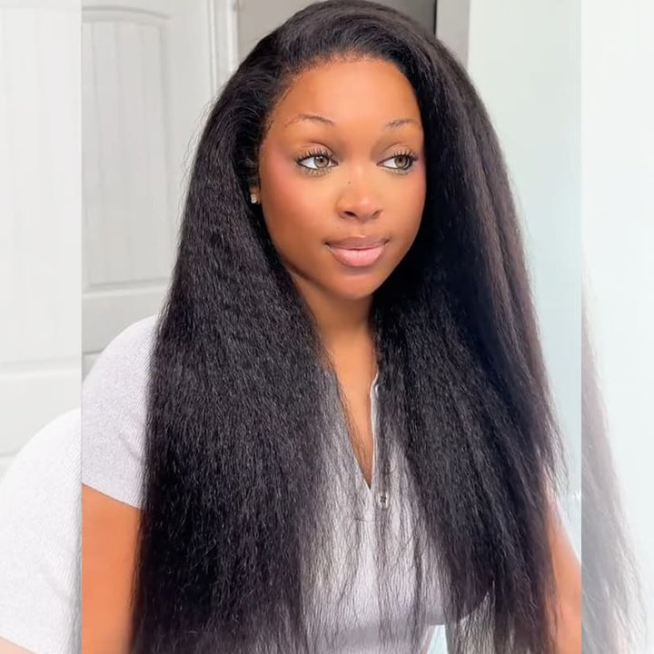 SZC Full Lace Ventilated Airy Updo Buns All-Style Friendly Yaki Human Hair Wigs