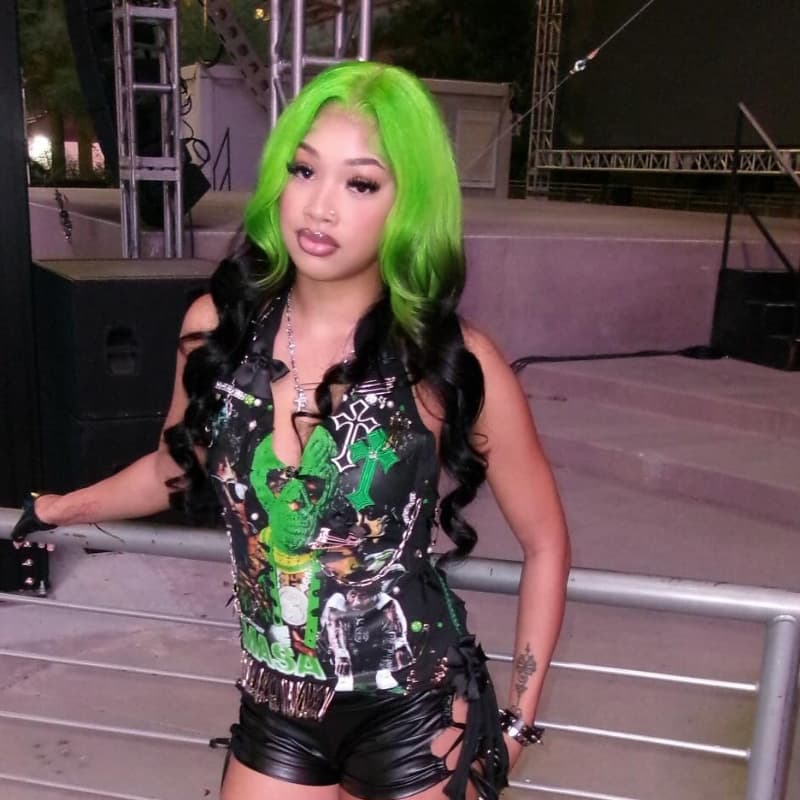 SZC Ombre Green Black 13x4 Lace Front Virgin Human Hair Wigs 200 Density