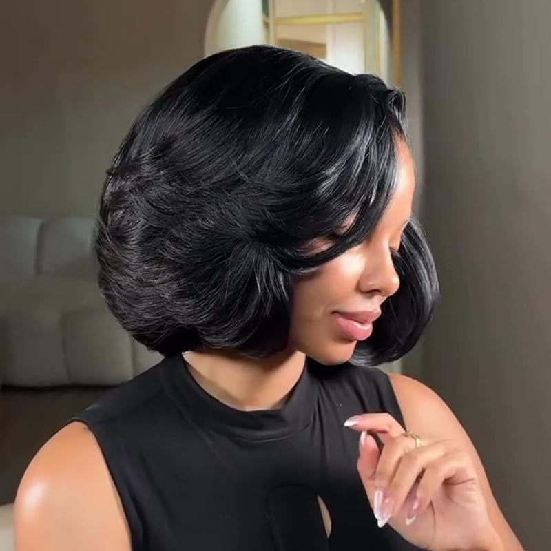 SZC Pixie Short Bob Wig 13x4 Lace Frontal Human Hair Wigs – SZC Hair