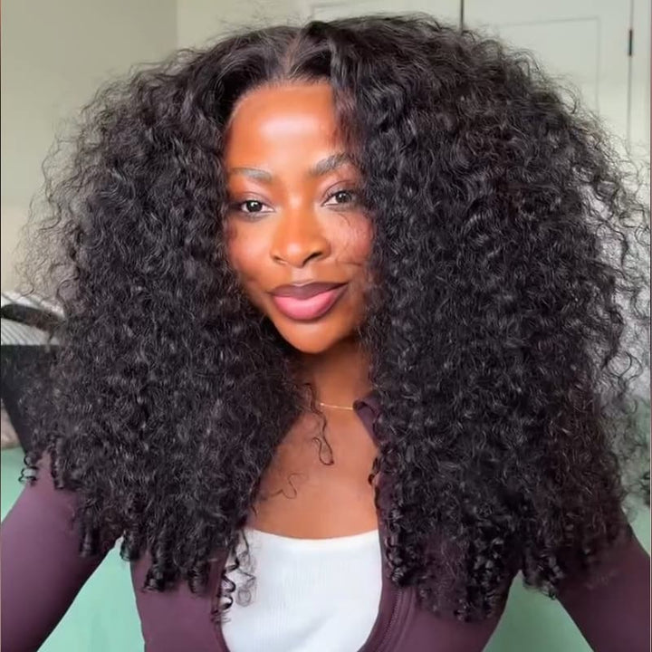 SZC Raw Burmese Curly Short Bob Elegant 13x4 Lace Frontal Human Hair Wigs