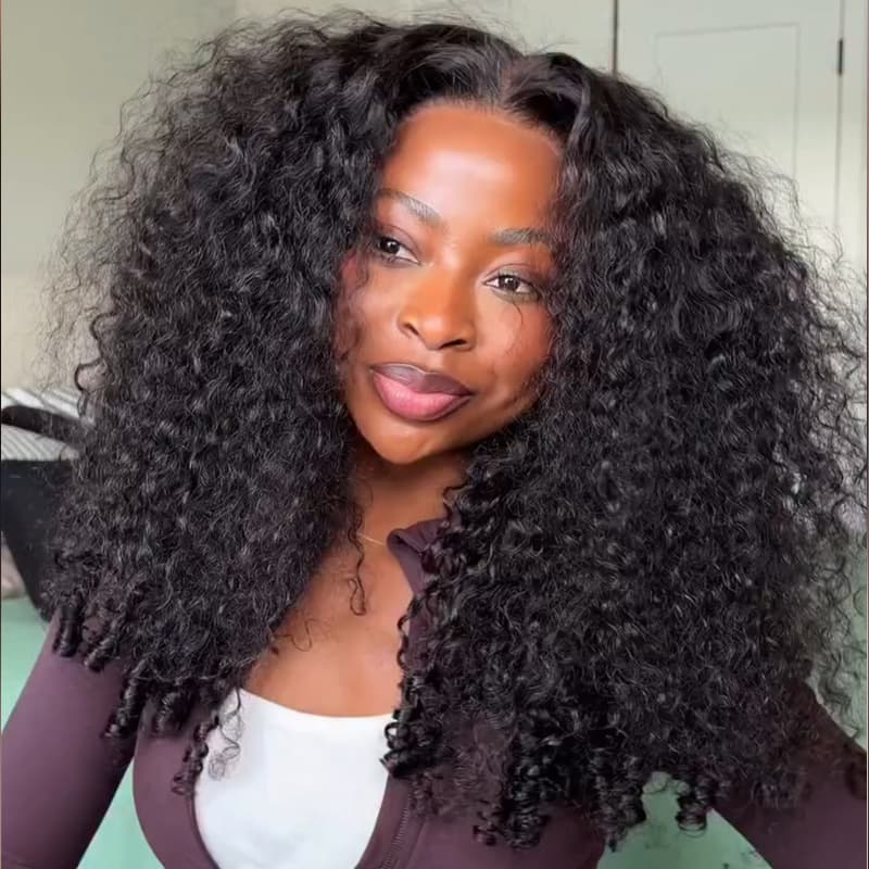 SZC Raw Burmese Curly Short Bob Elegant 13x4 Lace Frontal Human Hair Wigs