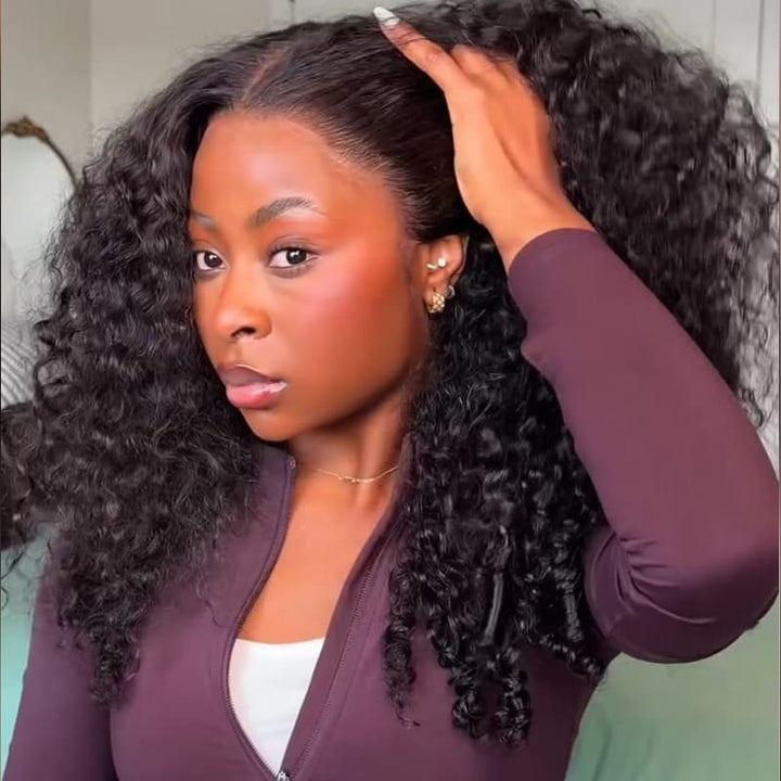 SZC Raw Burmese Curly Short Bob Elegant 13x4 Lace Frontal Human Hair Wigs