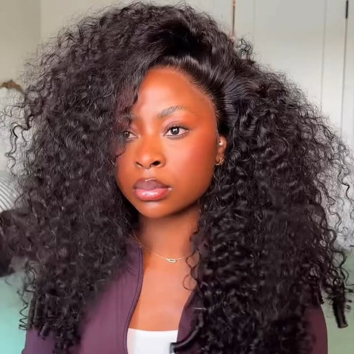 SZC Raw Burmese Curly Short Bob Elegant 13x4 Lace Frontal Human Hair Wigs