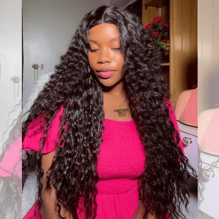 SZC 250 300 Density Burmese Curly 13x4 HD Lace Front Human Hair Wigs