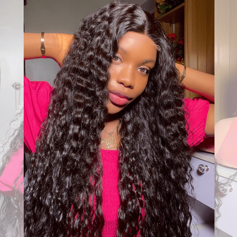 SZC 250 300 Density Burmese Curly 13x4 HD Lace Front Human Hair Wigs