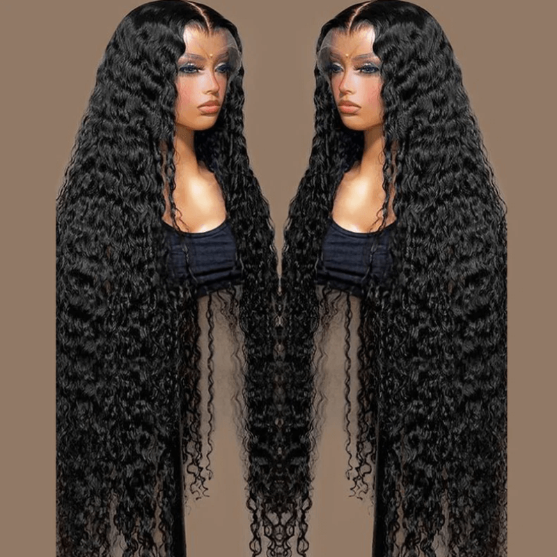SZC 42 40 38 36 34 32 30 Inch Long Straight Body Wave Lace Front Hair Wigs