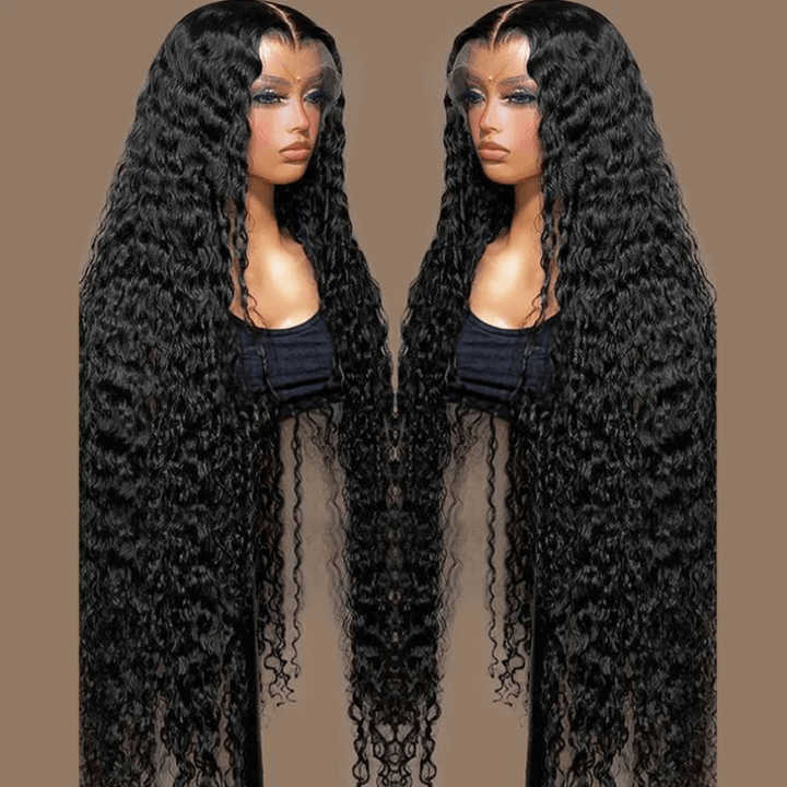SZC 42 40 38 36 34 32 30 Inch Long Straight Body Wave Lace Front Hair Wigs