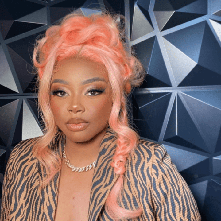 SZC Pink Color Body Wave 13x4 Transparent Lace Front Vrgin Human Hair Wig