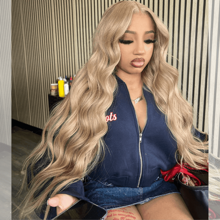 SZC Strawberry Honey Blonde 13x4 HD Lace Front Virgin Human Hair Wigs