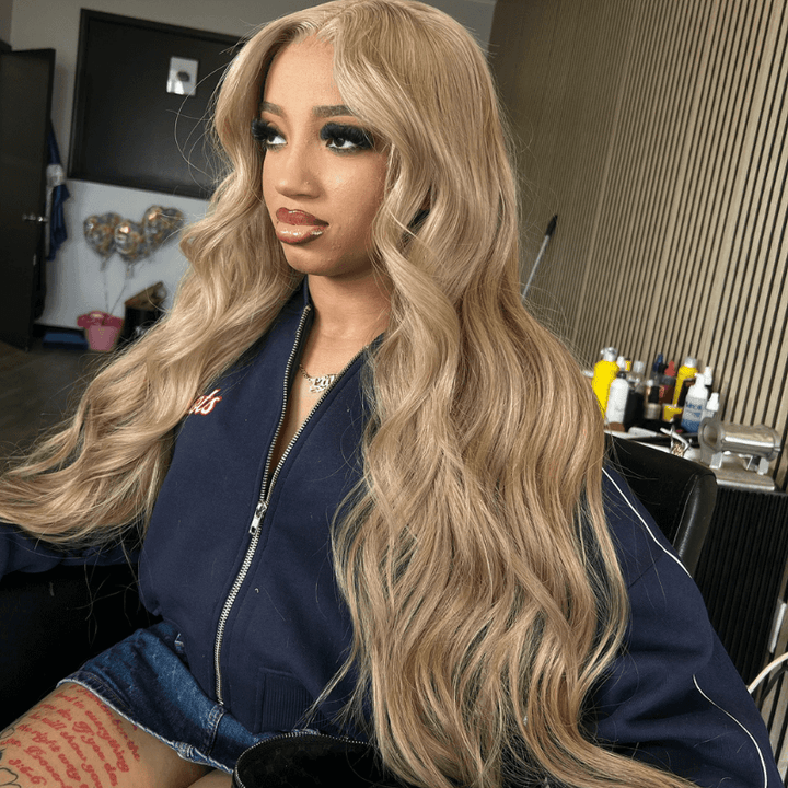 SZC Strawberry Honey Blonde 13x4 HD Lace Front Virgin Human Hair Wigs