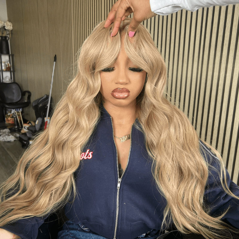 SZC Strawberry Honey Blonde 13x4 HD Lace Front Virgin Human Hair Wigs