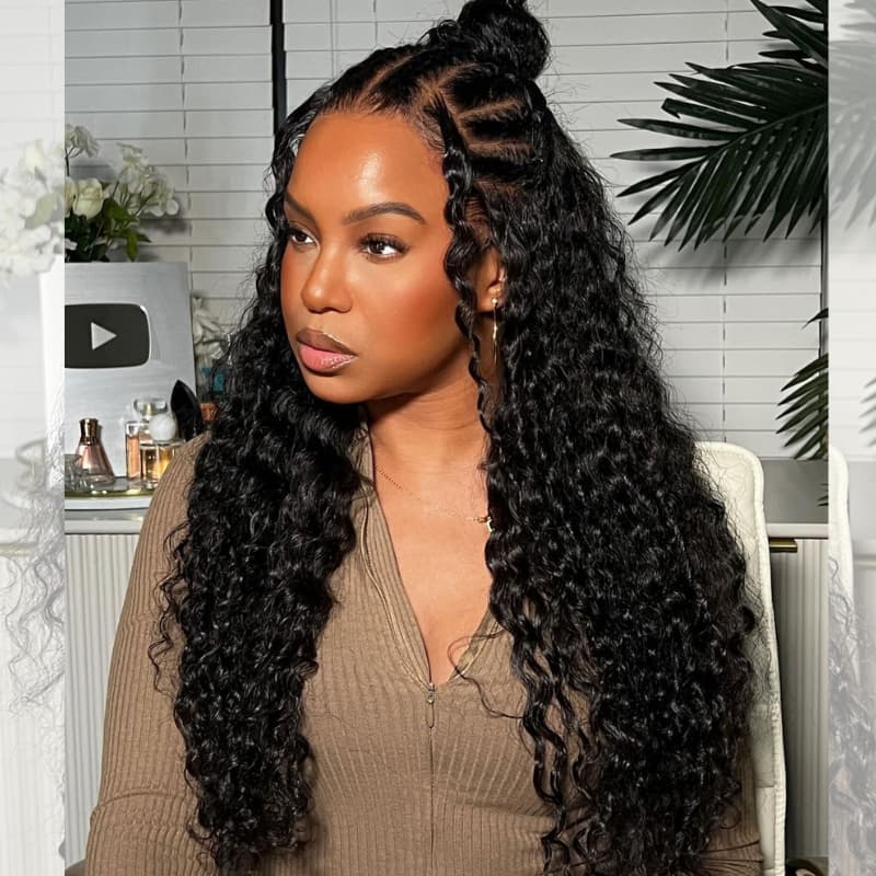 SZC ⚡️$200 OFF 2 Day Fast Shipping Water Wave Body Wave Bob Human Hair Wig