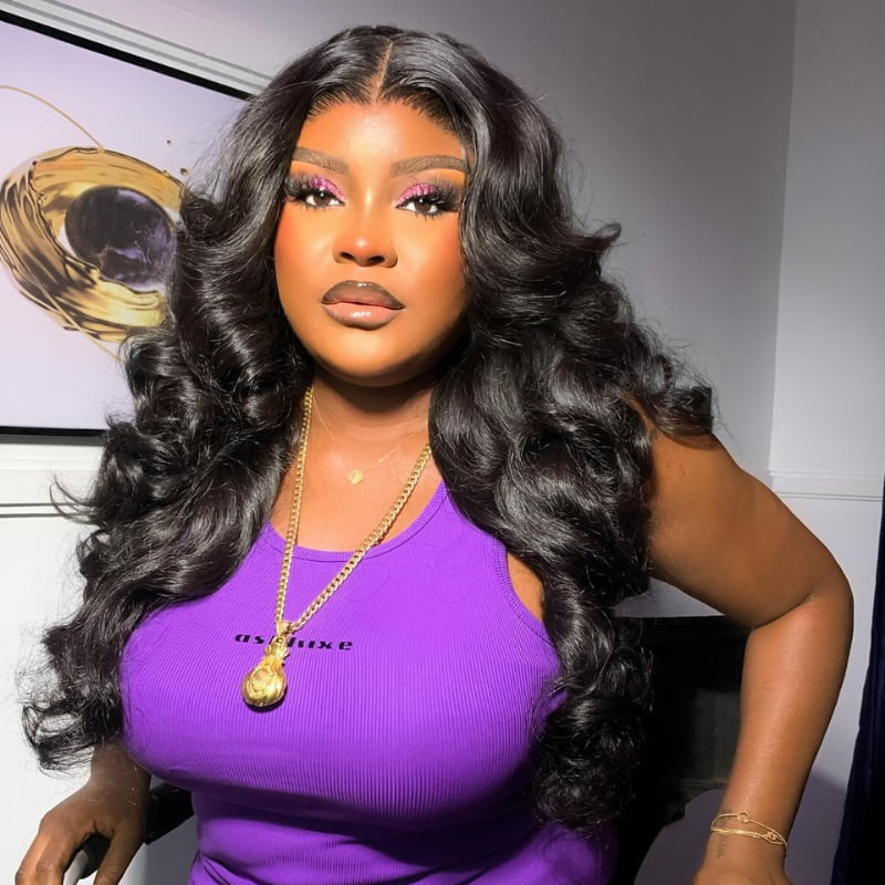 SZC 250 300 Density Body Wave 13x4 Lace Front Virgin Human Hair Wigs