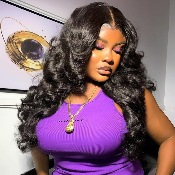 SZC 250 300 Density Body Wave 13x4 Lace Front Virgin Human Hair Wigs