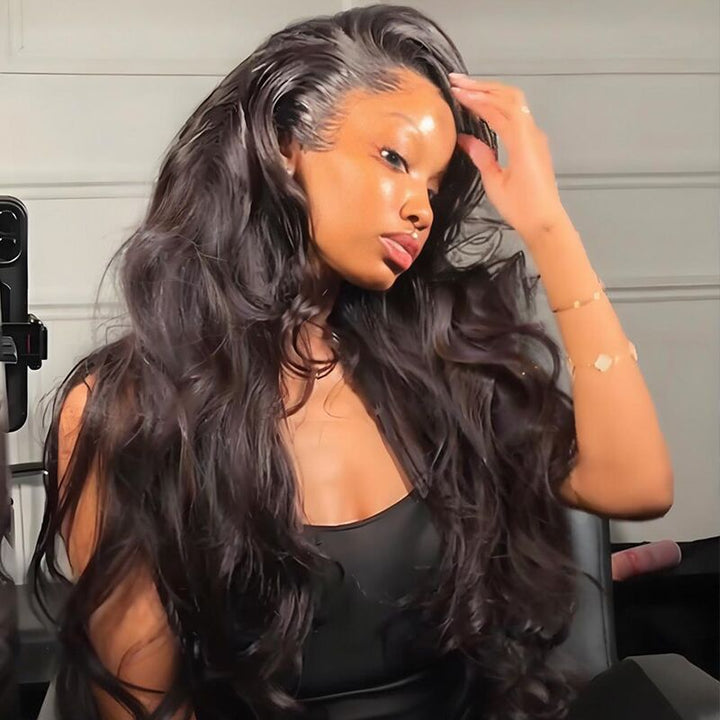 SZC 250 300 Density Body Wave Wavy 13X4 Lace Front Human Hair Wigs