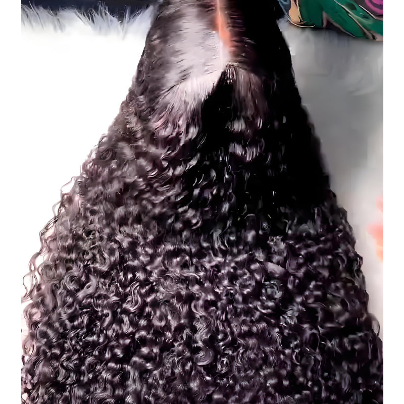 SZC 250 300 Density Voluminous Tight Kinky Curly 13x4 Lace Front Virgin Human Hair Wigs