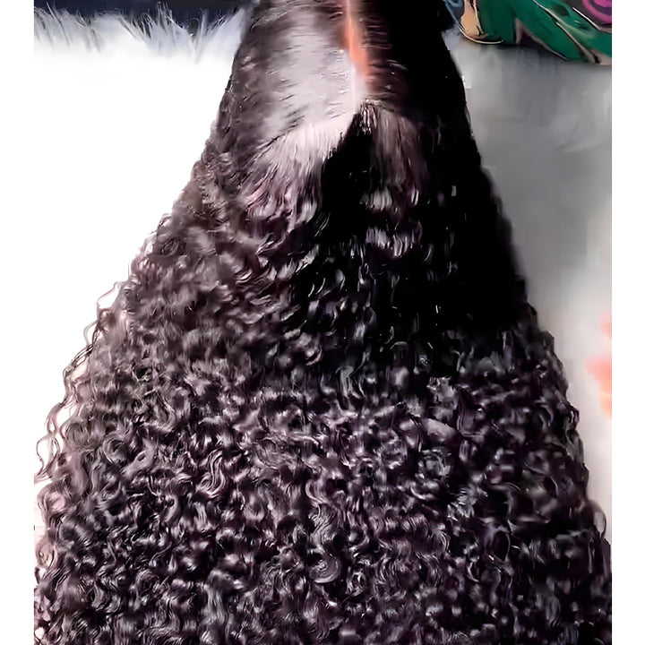 SZC 250 300 Density Voluminous Tight Kinky Curly 13x4 Lace Front Virgin Human Hair Wigs