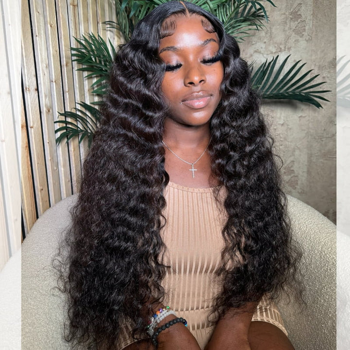 SZC 300 Density Burmese Curly 13x4 Lace Front Virgin Human Hair Wigs