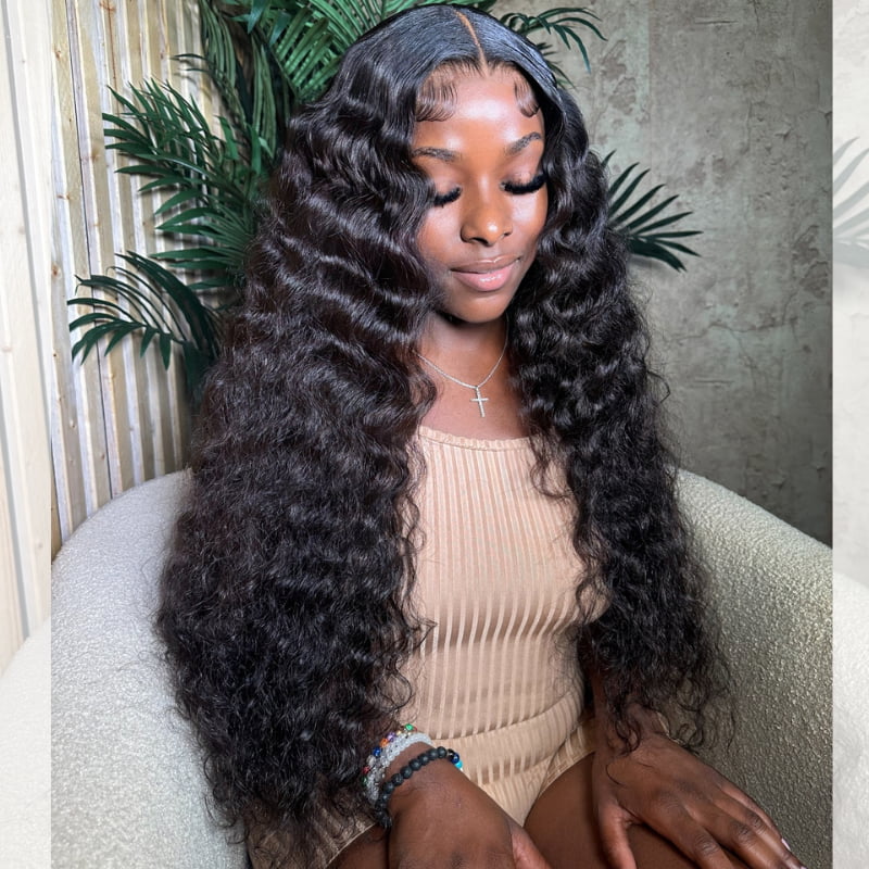 SZC 300 Density Burmese Curly 13x4 Lace Front Virgin Human Hair Wigs