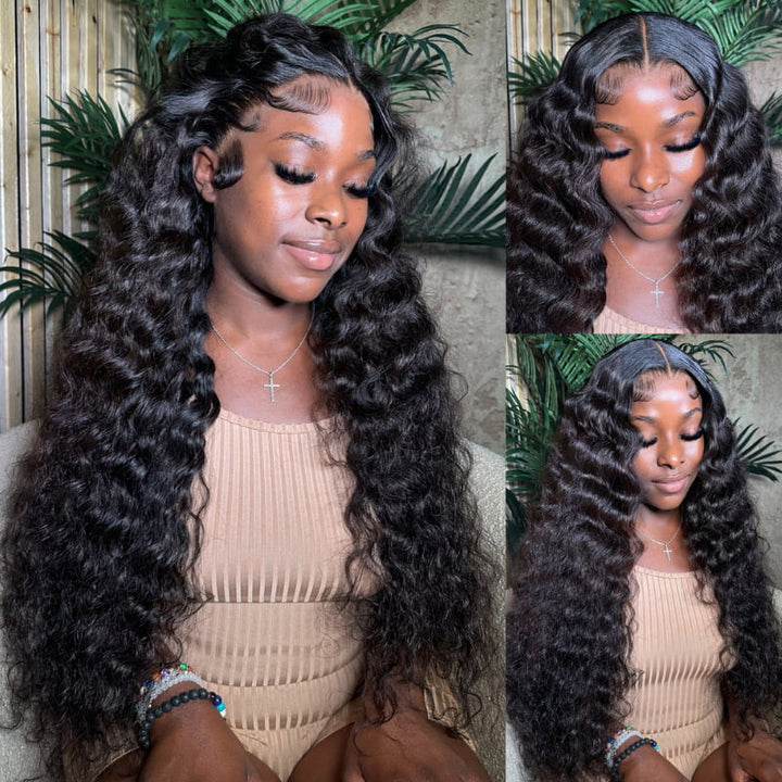 SZC 300 Density Burmese Curly 13x4 Lace Front Virgin Human Hair Wigs