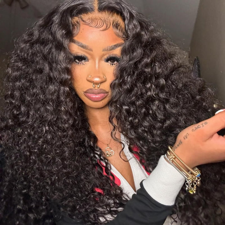 SZC 300 Density Water Wave 13x4 HD Lace Front Virgin Human Hair Wigs