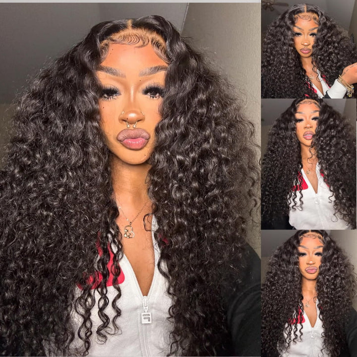 SZC 300 Density Water Wave 13x4 HD Lace Front Virgin Human Hair Wigs