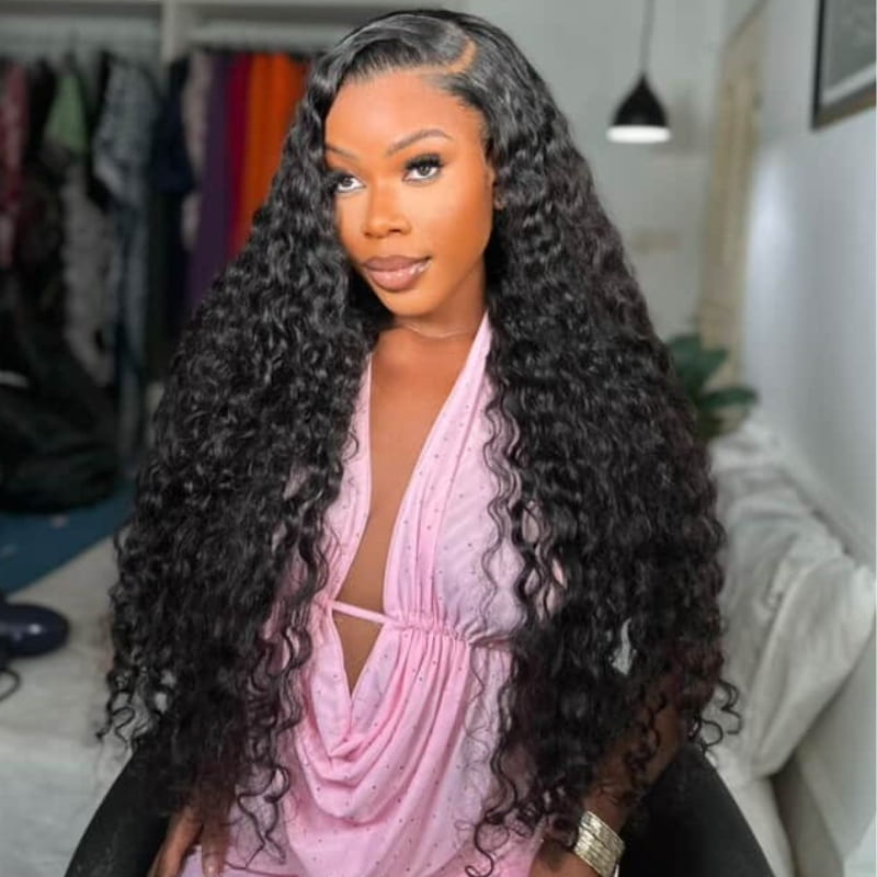 SZC 300 Density 30 32 inch Burmese Curly 13x4 HD Lace Front Virgin Human Hair Wigs