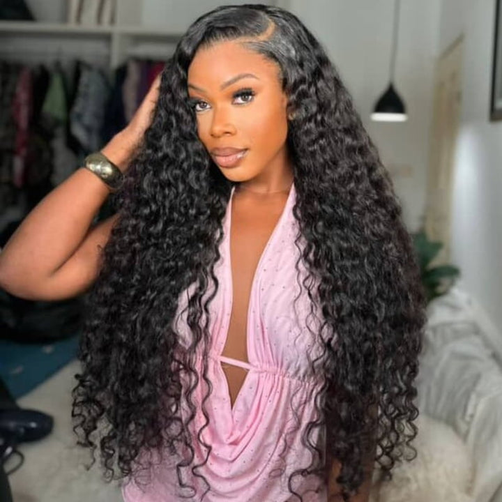 SZC 300 Density 30 32 inch Burmese Curly 13x4 HD Lace Front Virgin Human Hair Wigs