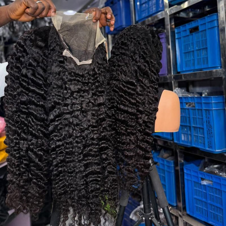 SZC Burmese Curly Factory Wholesale 13x4 Lace Front Virgin Human Hair Wigs