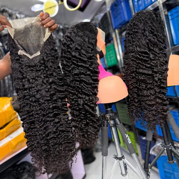 SZC Burmese Curly Factory Wholesale 13x4 Lace Front Virgin Human Hair Wigs