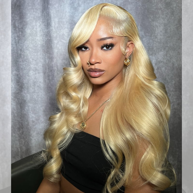 SZC Blonde 613 Body Wave 13x4 HD Lace Front Virgin Human Hair Wigs