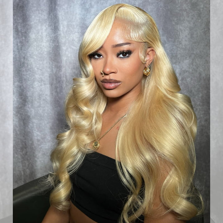 SZC Blonde 613 Body Wave 13x4 HD Lace Front Virgin Human Hair Wigs