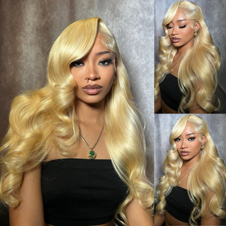 SZC Blonde 613 Body Wave 13x4 HD Lace Front Virgin Human Hair Wigs