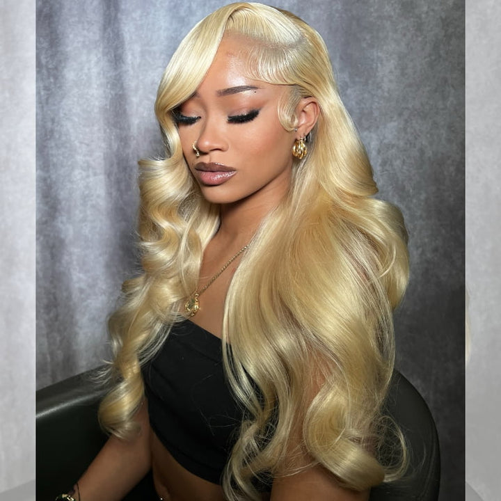 SZC Blonde 613 Body Wave 13x4 HD Lace Front Virgin Human Hair Wigs
