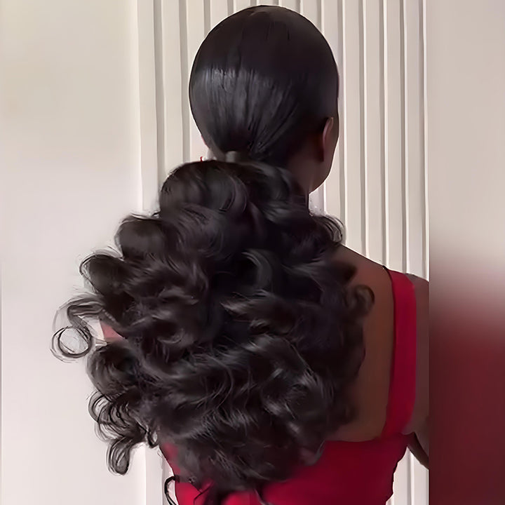 SZC Bouncy Loose Wave 13x4 HD Lace Front Virgin Human Hair Wigs