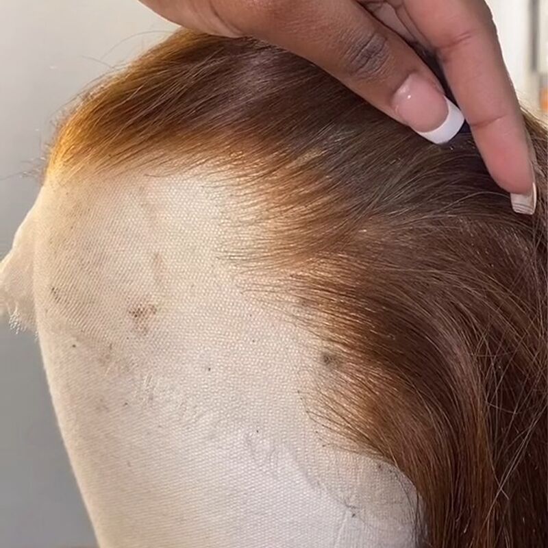 SZC Brown Short Bob Wig Wear Go Glueless Virgin Human Hair Wigs