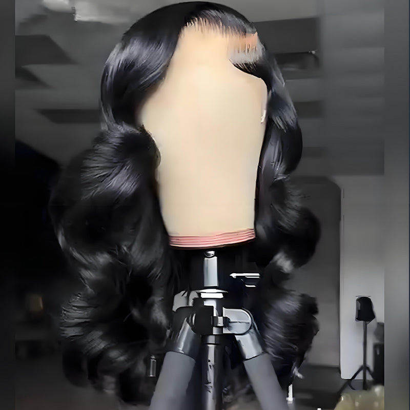 SZC Elegant Natural Bounce Loose Curls 13x4 Lace Front Human Hair Wig 250 300 Density