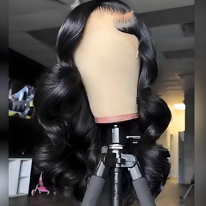 SZC Elegant Natural Bounce Loose Curls 13x4 Lace Front Human Hair Wig 250 300 Density