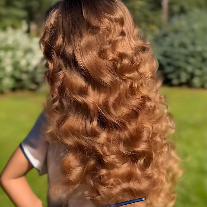 SZC Honey Blonde Loose Body Wave 13x4 Lace Front Virgin Human Hair Wigs
