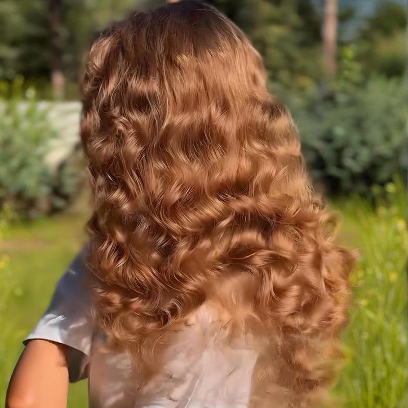 SZC Honey Blonde Loose Body Wave 13x4 Lace Front Virgin Human Hair Wigs