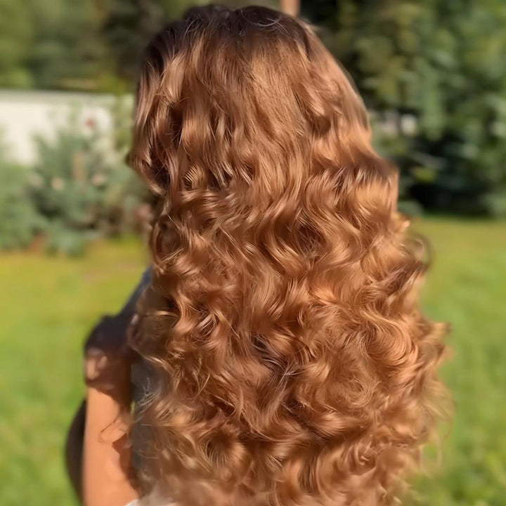 SZC Honey Blonde Loose Body Wave 13x4 Lace Front Virgin Human Hair Wigs