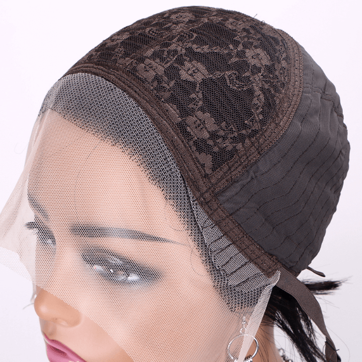 SZC Short Pixie Cut Curly 13x1 Lace Front Virgin Human Hair Wigs （Limit 3 per order ）