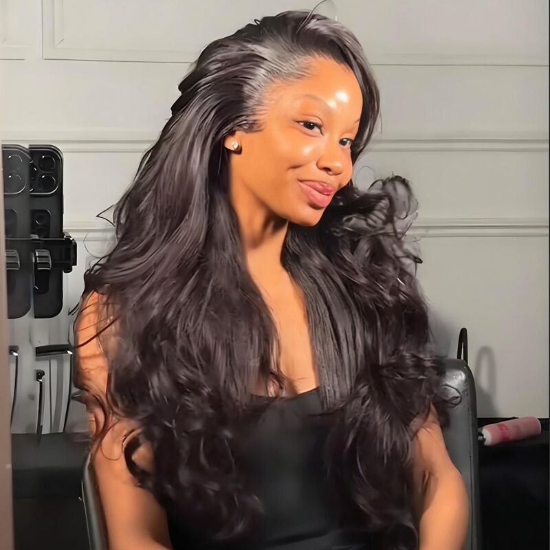 SZC 250 300 Density Body Wave Wavy 13X4 Lace Front Human Hair Wigs