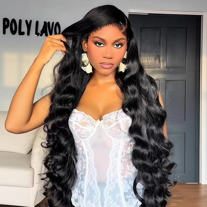 SZC Soft Bouncy Loose Body Wave 13X4 Lace Front Human Hair Wigs 250 300 Density